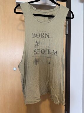 Vans Olive 'Born Storm' Sleeveless Tank
